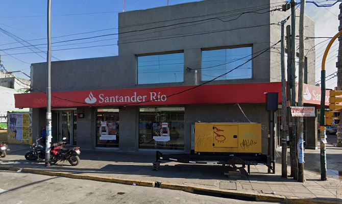 Trabajo realizado a Banco Santander en Provincia de Buenos Aires, Argentina